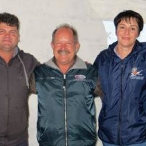 Die kerngroep tydens die 4x4 sessie, met vlnr Anjé Badenhorst, Tot Fourie, André de Villiers, Isabel Fourie en Erno Coreejes